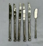 Lot Of 6 Oneida Sunnybrook Stainless 5 Dinner Knives 1 Butter Knife Flatware. Fixed Price $19.99.