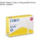 New ! Counts Dixie Plastic Forks, Heavy-weight, White, 100/BOX (KH207). Fixed Price $19.95.