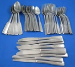57 Pc Lot Stanley Roberts SRB105 Stainless Rogers Set Service For 9+ Outline. Fixed Price $59.99.