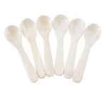 Duebel Set Of 6 White Mother Pearl Caviar Spoons For 2.75" / Cm,. Fixed Price $35.49.
