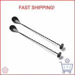 Briout Pcs Bar Spoon, 12 Inches Long Handle Drink Stirrer, Stainless Steel. Fixed Price $11.87.