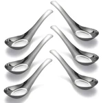 Soup Spoons Stainless Steel Dinner Set Of 6 Chinese Mirror .... Fixed Price $25.16.