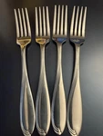 Oneida Camber Cresta Windswept Scroll Dinner Forks Set Of 4 Stainless Steel. Fixed Price $15.00.