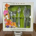 Vintage 1972 International Stainless Deluxe Today Youth Cutlery Set *1 Missing. Fixed Price $44.95.