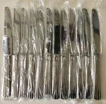 Bon Chef S1612 Britany Stainless 18/8 Sh European Dinner Knife Knives Set Of. Fixed Price $33.95.