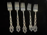 Oneida Community Chandelier Salad Forks Stainless Set 5 Pieces. Fixed Price $22.45.