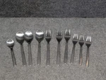 10PC Contemporary Ikea 224 58 Stainless Dinner Forks Salad Oval Soup Spoon. Fixed Price $24.95.