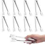 Stainless Steel Food Serving Tongs Kitchen Buffet 7 Inch Silver 8 Pack. Fixed Price $19.55.