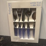 Vtg 2001 Winter Frost Collection 20PCS Flatware Target Home For The Holidays New. Fixed Price $59.99.