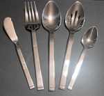 Zwilling Squared 5-PC Hostess Serving Set Mirrored 18/10 Stainless Steel New. Fixed Price $22.07.