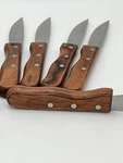 Acopa Steak Knives Set Of 10- Knife Wood Handle Stainless Steel Serrated. Fixed Price $18.00.