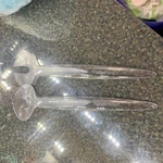 Tupperware Sheerly Elegant Salad Serving Spoons Forksclear 4911 4912. Fixed Price $6.40.