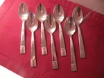 Set Of 7 Teaspoons Towle Living TWS515 Flatware Stainless 6 1/2". Fixed Price $29.54.