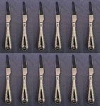 Set Of Twelve - Wedgwood 18/10 Stainless Flatware Metropolis Dinner Knives. Fixed Price $24.97.