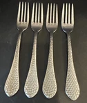 Walco Hammered Forks Dinner Set Of 4 Stainless Steel. Fixed Price $19.99.