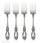 Oneida Louisiana 4-PIECE Fine Salad Forks Stainless Steel Count, Silver. Fixed Price $58.99.