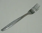 CUD3 Stainless By Custom Design Salad Dinner Fork 7.25" Japan Textured Glossy. Fixed Price $6.84.