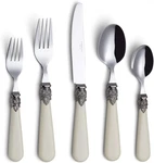 Annova Flatware 20 Set/stainless Steel Vintage Pieces, Ivory. Fixed Price $42.99.
