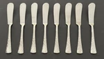 Lenox Holiday Set Of 8 Spreaders Holly Bow Christmas Stainless Butter Knives. Fixed Price $40.00.