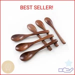 Hansgo 6PCS Wooden Spoons For Eating, Inch Small Honey, Coff. Fixed Price $10.83.