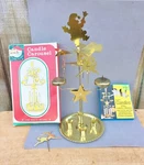 Kurt Adler Santa's World Carousel Chime Brass 11" Hong Kong & Candles. Fixed Price $19.59.