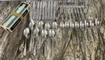 32 Pc Service 8 Washington Forge WAF3 Atomic Star Stainless Flatware. Fixed Price $139.99.