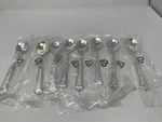 8 International Silver "INS249 7 3/4 Inch Place/oval Soup Spoons. Fixed Price $49.95.