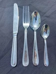 Fortessa Caviar 18/10 Stainless Steel Flatware, Pc, Set Of 12 (48 Pcs Total). Fixed Price $109.00.