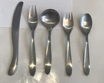 Lauffer Design 5 Piece Place Setting Germany Stainless Steel 18-10. Fixed Price $90.00.