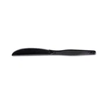 Dixie Plastic Tableware, Heavy Mediumweight Knives, Black, 100/BOX. Fixed Price $44.62.