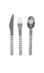 Ikea Vintage 80S 3 Piece Retr IKE1 Wavy Zigzag Pattern Cutlery Flatware. Fixed Price $244.44.