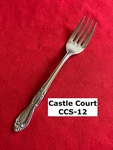Castle Court CCS-12 Salad Fork 6 3/8" Scrolls Stainless Steel Flatware. Fixed Price $6.92.