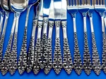 Supreme Cutlery Towle TWS156 Forks Spoons Knives Ornate Scroll Lot Of 39. Fixed Price $79.00.