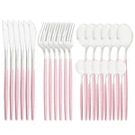 Snplowum Mirror Cutlery Serving Set, 24-PIECE 18/0 Stainless Steel Silverware.... Fixed Price $43.27.