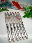 Rare 6 Carlyle CAY1 Stainless Steel Dinner Knives Excellent Japan. Fixed Price $29.98.