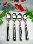 4 Estia Wesley Forge WLF11 Stainless Black Handle Oval Place Soup Spoons. Fixed Price $24.98.