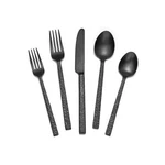 Kingstone 40 Pcs Black Hammered Silverware Set For 8, 18/10 Stainless Steel H.... Fixed Price $143.80.