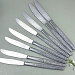 Vintage Riviera Stainless Steel Dinner Knives Set Of 8 Japan Floral RIF29. Fixed Price $17.94.