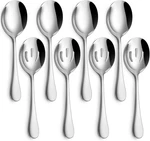 Hiware 8-PIECE Stainless Steel Serving Spoons Set 8.6" This Title **80. Fixed Price $14.01.