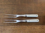 Frank Dilluvio Two Custom Carving Forks Stainless Steel Cook Meat Utensil. Fixed Price $59.99.