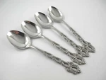 Oneida Community Chandelier 4 Soup Spoons Glossy Stainless Steel Flatware. Fixed Price $24.00.