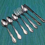 7 Pcs Regal Flatware RLS5 Stainless Dinner Forks Teaspoons Knife Soup. Fixed Price $21.99.