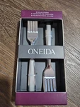 Oneida Jordan Frosted Salad Fork Stainless Lot Of 8 Brand New. Fixed Price $25.99.