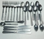 Hampton Silversmiths HSV25 Flatware Lot 22 Pc. Fixed Price $52.49.