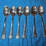 Lenox Portola Glossy Set Of Teaspoons 18/10 Stainless Flatware (6 3/8"). Fixed Price $22.00.