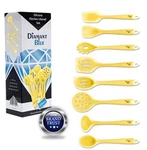 Kitchen Silicone Nonstick Cooking Utensil Set 8 Pcs Great Gift Idea Nice Yellow. Fixed Price $15.00.