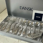Dansk Leaf Cutlery Set 10PC Coffee Spoon Cake Fork Stainless Steel Japan 587660. Fixed Price $85.10.