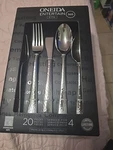Oneida Etta 20-PC. Flatware Stainless Steel 4 Sets. New. Fixed Price $29.95.
