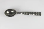 Silver Metal Ice Cream Scoop Spoon Unique Ribbed Handle D1. Fixed Price $24.99.