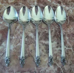 Gallery Japan GLY1 Pattern 4 Teaspoons And Sugar - Open Scroll. Fixed Price $20.00.